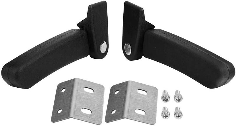 woobles Motorcycle Rear Seat Armrests Kit, ABS Plastic Passenger Seat Armrests Set Box Rear Seat Armrest - Image 1