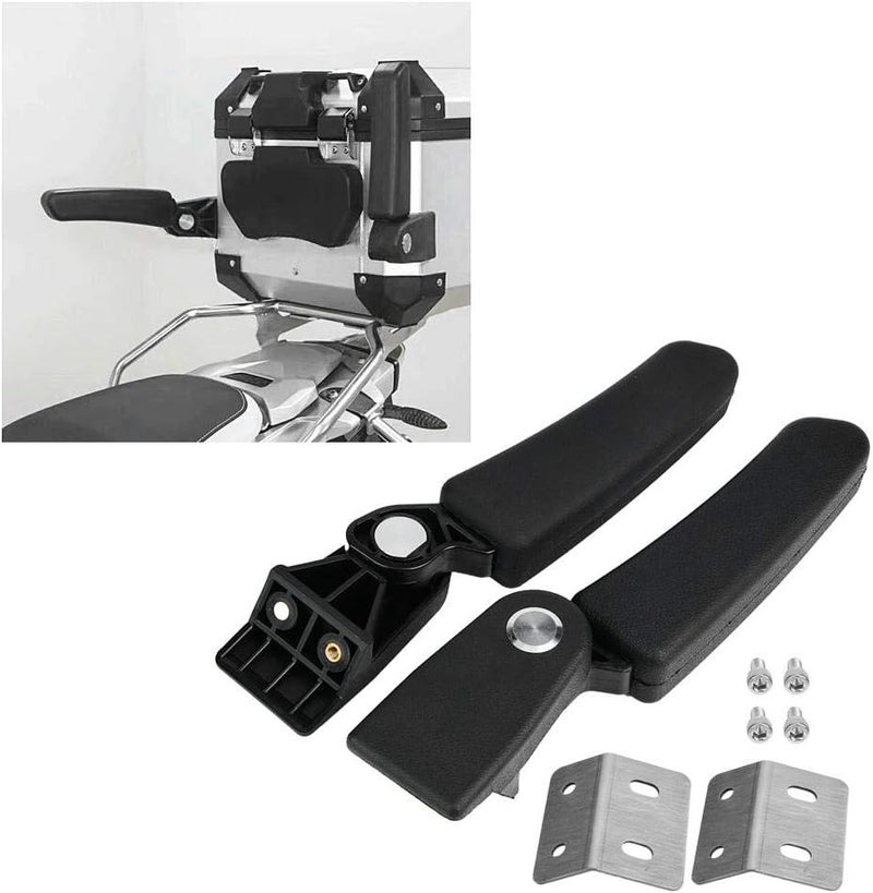 woobles Motorcycle Rear Seat Armrests Kit, ABS Plastic Passenger Seat Armrests Set Box Rear Seat Armrest - Image 5