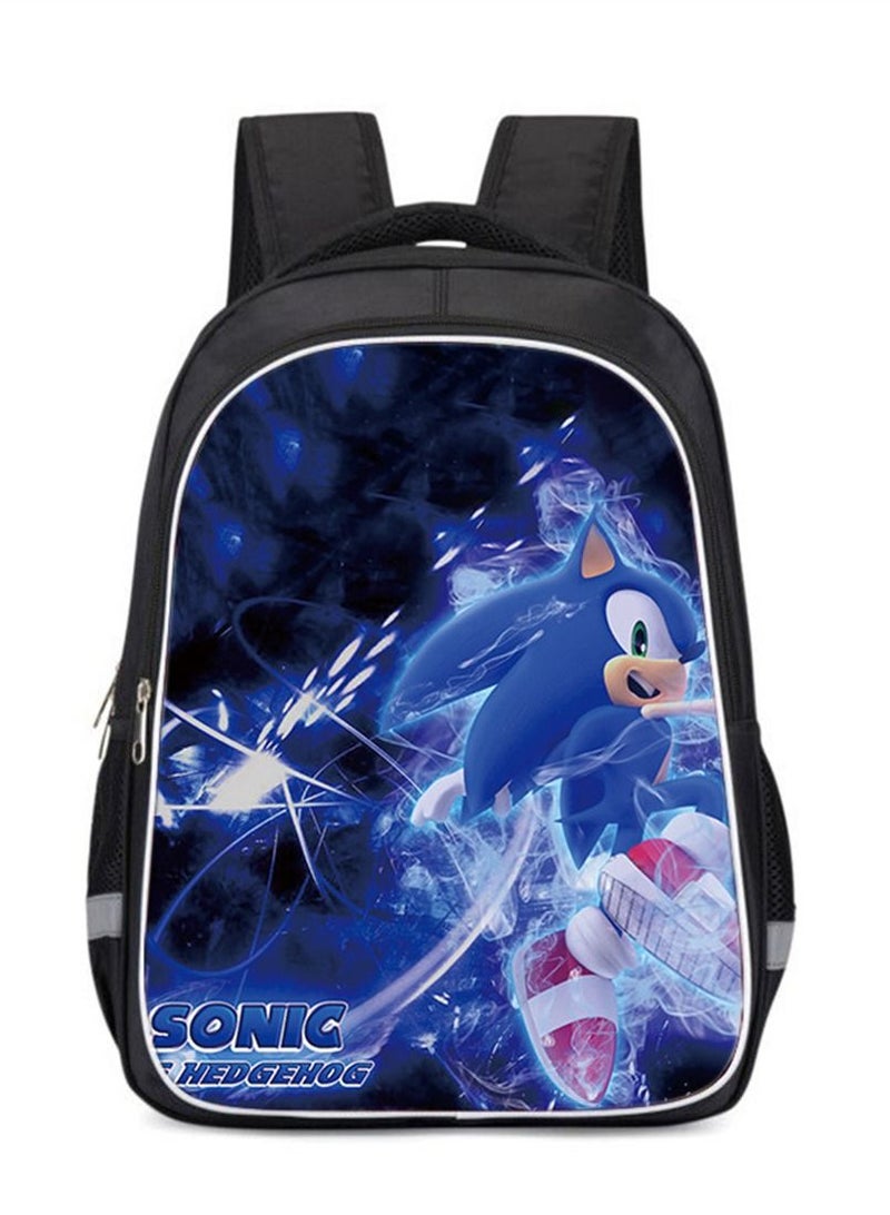 Sonic the Hedgehog Backpack Daypack Schoolbag Teen Boys School Book bag