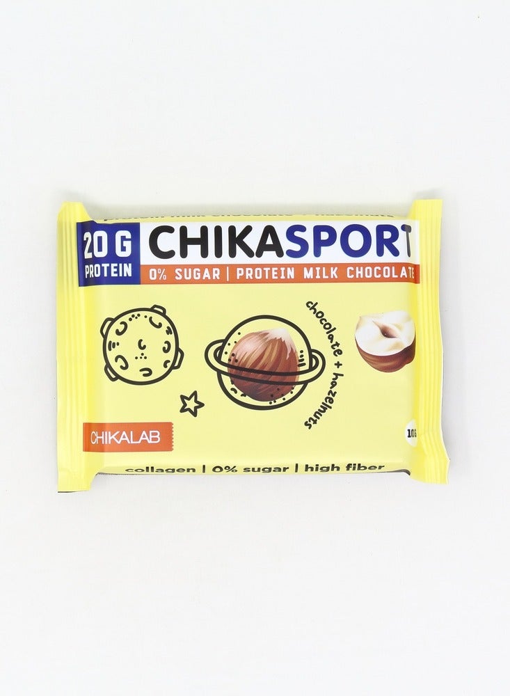 Chikalab Chikasport Protein Milk chocolate + Hazelnuts - Image 1