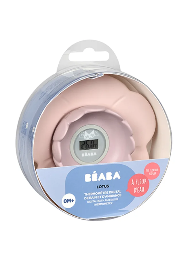 بيابا Lotus Multi - Functional Bath Thermometer - Old Pink