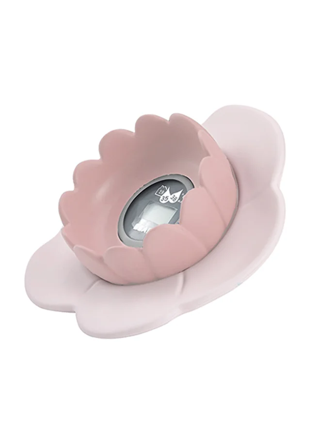 بيابا Lotus Multi - Functional Bath Thermometer - Old Pink