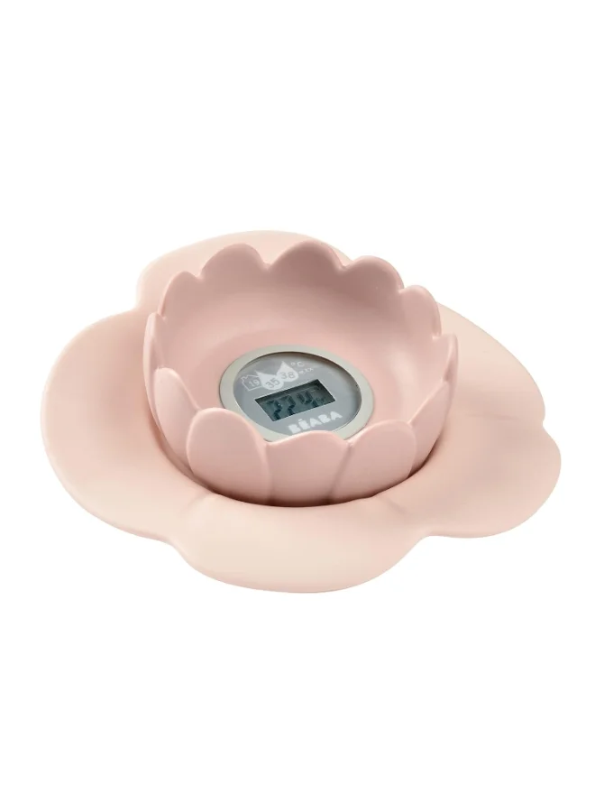 بيابا Lotus Multi - Functional Bath Thermometer - Old Pink