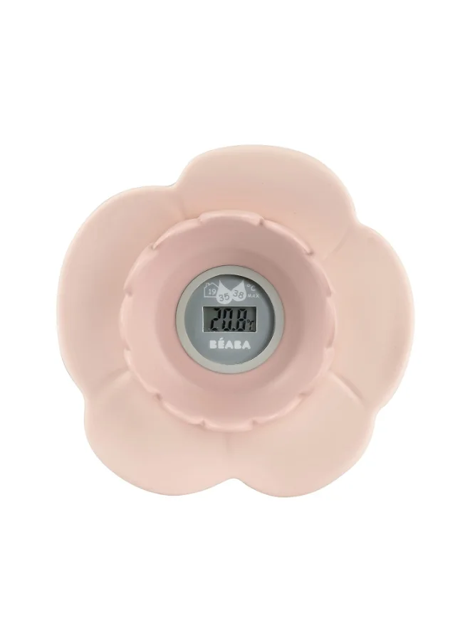 بيابا Lotus Multi - Functional Bath Thermometer - Old Pink