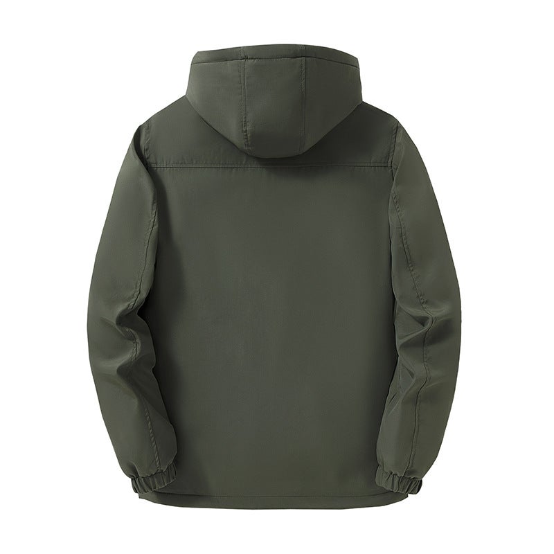 Graphene Outdoor Jacket Men'S Jacket Multi-Bag Casual Hooded Jacket Windproof Waterproof Mountaineering Plus Size Tide - Image 4