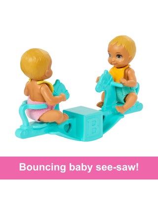 Skipper Doll & Nursery Playset with Accessories, Includes Twin Baby Dolls, Crib, Swing, See-Saw & More​​​ - view 5