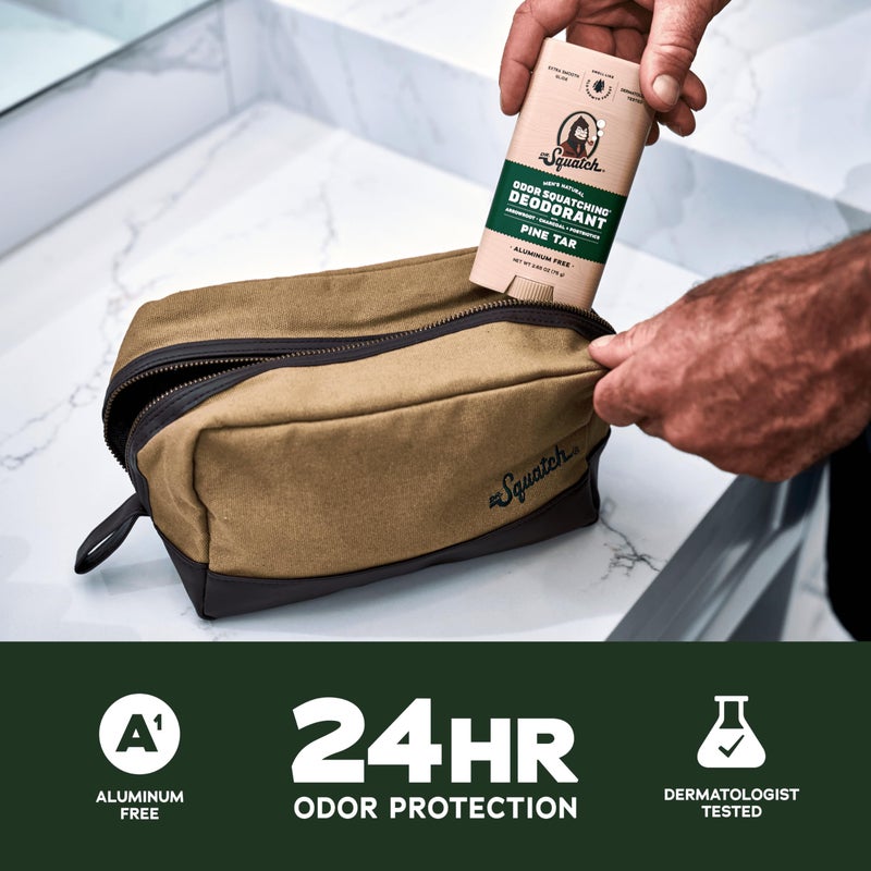 Dr. Squatch مزيل عرق طبيعي للرجال من دكتور سكاتش - خالي من الألمنيوم - مسك مافريك وبرميل بوربون (2.65 أونصة، عبوتين)  - Image 2