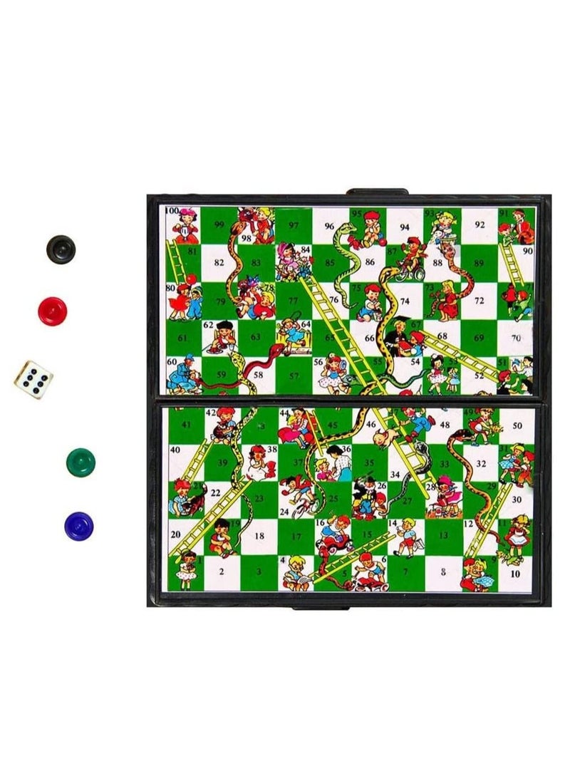 Rubik Snakes and Ladder, Magnetic Folding Design and Light-Weight Snake and Ladders Board Game for Kids and Adults  - Image 2