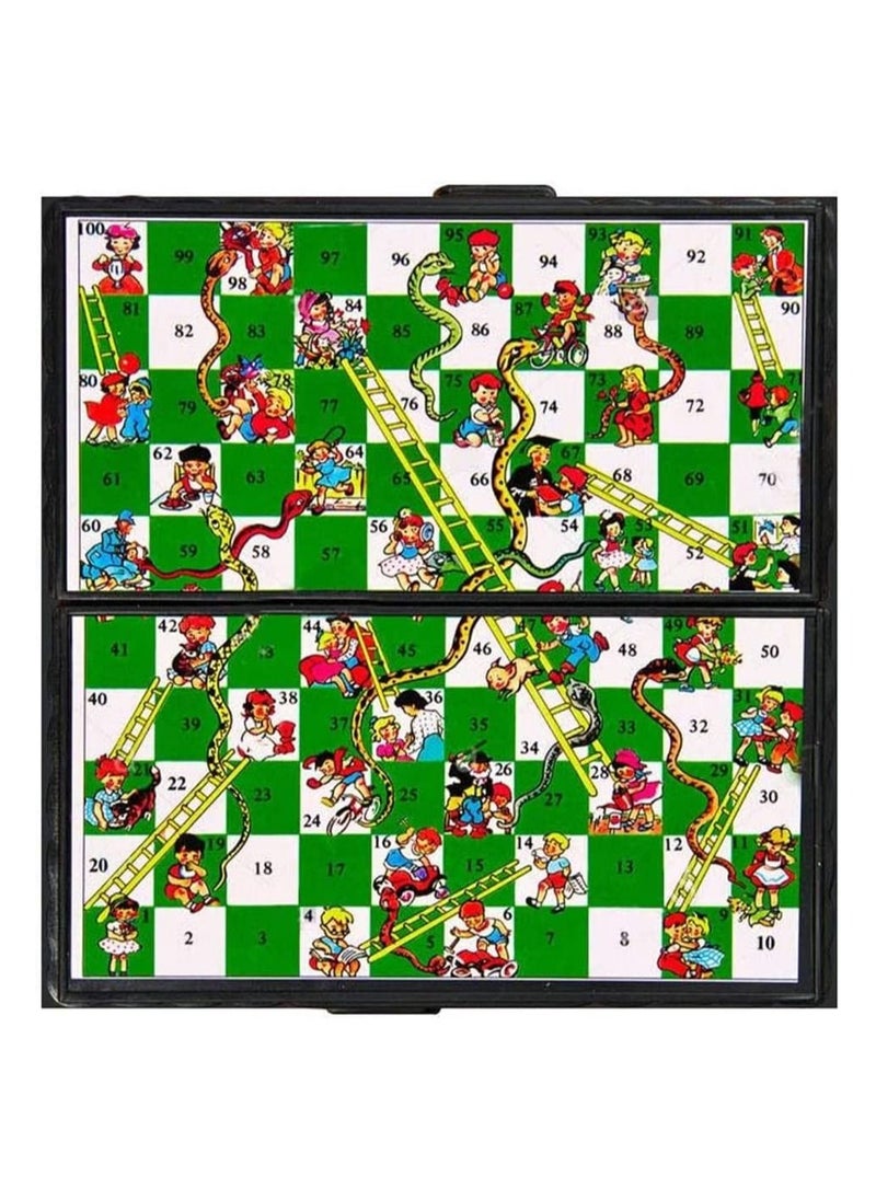 Rubik Snakes and Ladder, Magnetic Folding Design and Light-Weight Snake and Ladders Board Game for Kids and Adults  - Image 1