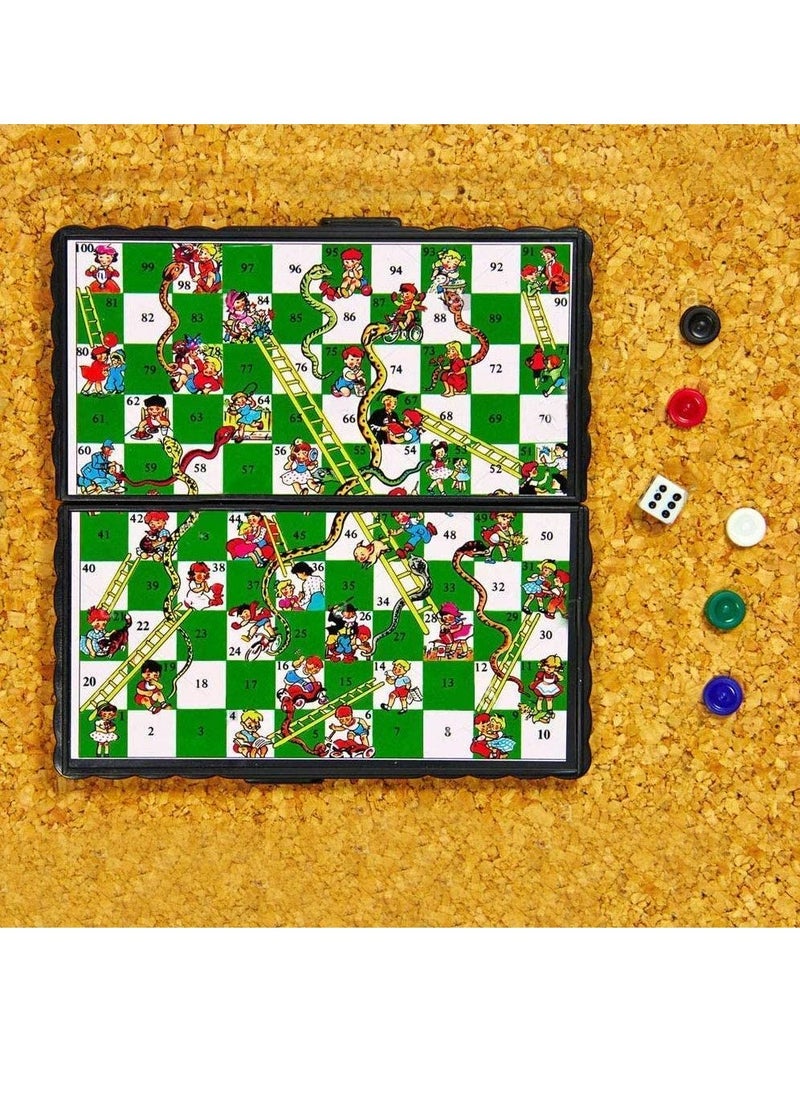 Rubik Snakes and Ladder, Magnetic Folding Design and Light-Weight Snake and Ladders Board Game for Kids and Adults  - Image 3