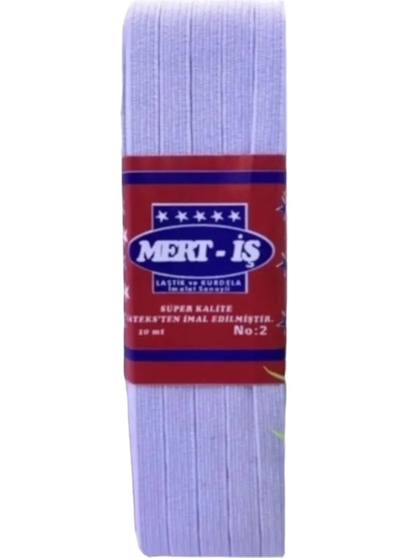 Mert-İş Mert İş Flat White 10MT Leg Waist Elastic  - Image 1