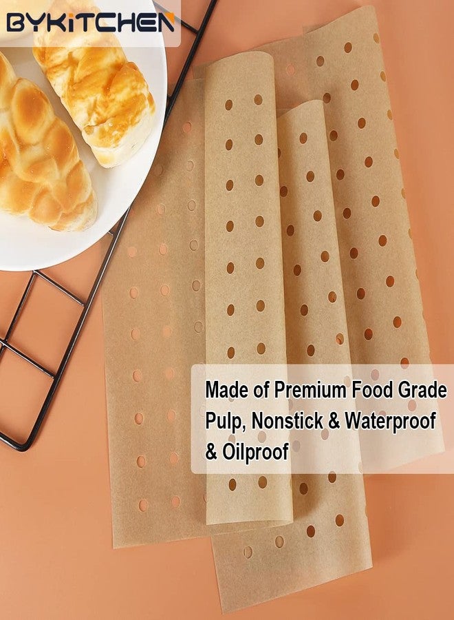 BYKITCHEN Air Fryer Oven Liner, 9x11 Inch, Unbleached Rectangle Air Fryer Parchment Paper, Compatible with Cuisinart, Breville, Emeril Lagasse and More, Airfryer Toaster Oven Accessories(Set of 100) - Image 4