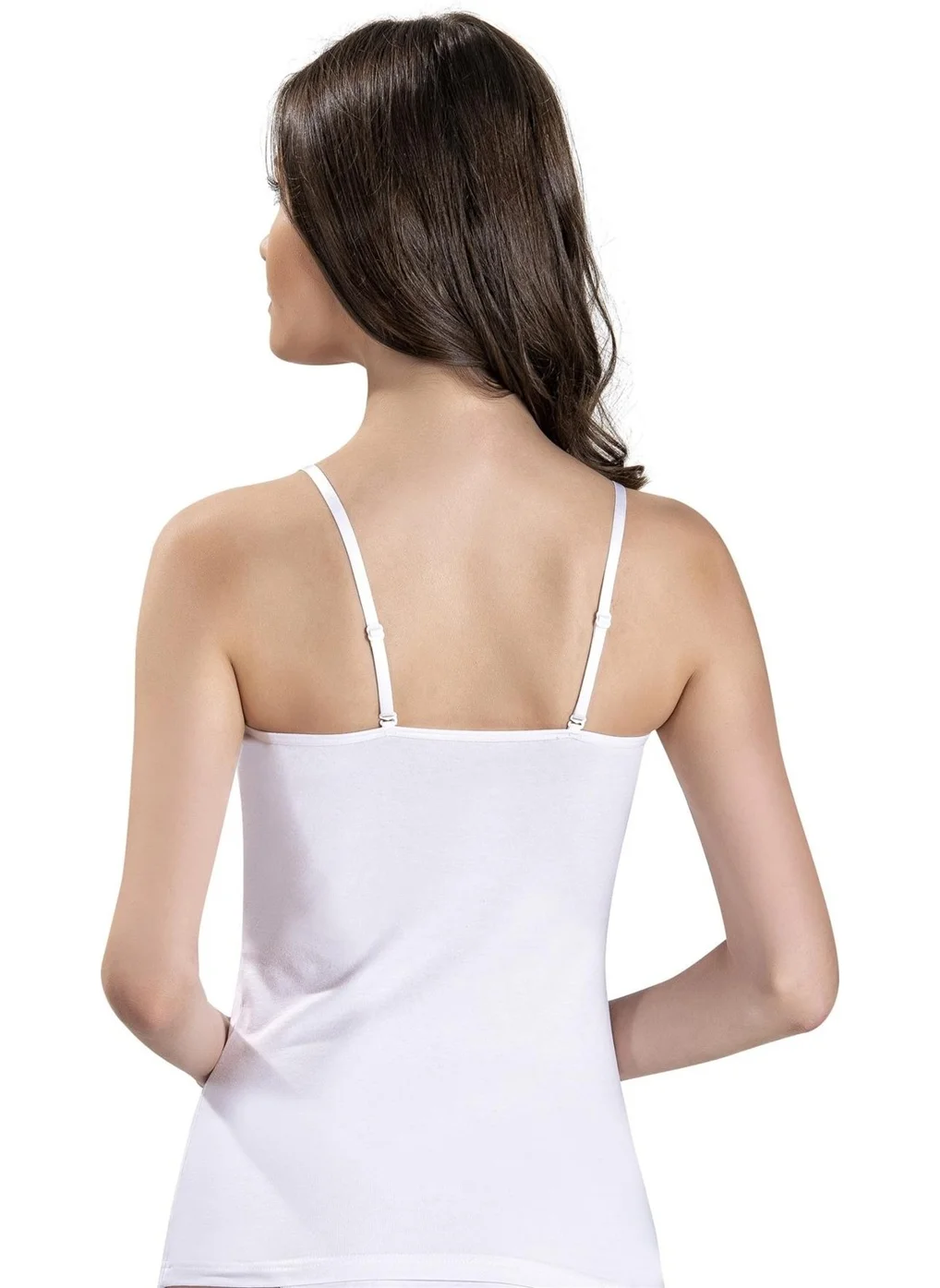 Jiber Women's Lycra Adjustable Rope Strap Undershirt 546 - 3 Pieces