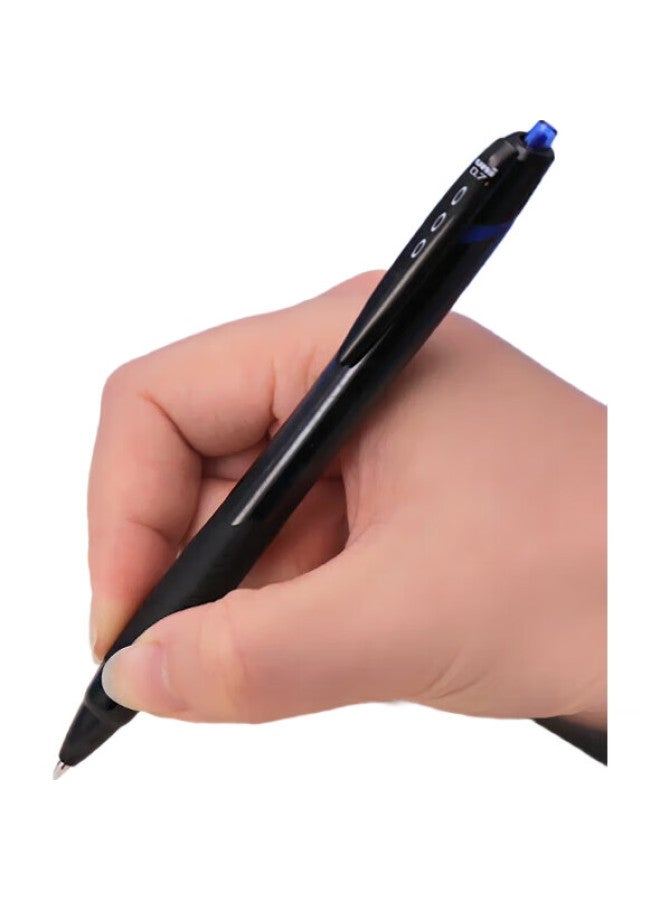 Uni Jetstream Series Retractable Ballpoint Pen Sxn-150, Smooth Writing, Student Office Pen, 0.7Mm, Black Barrel With Blue Ink, Pack Of 10 - Image 3