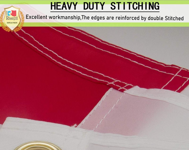 rhungift Qatar Flag 3x5Ft New- Large 100D Polyester For Moderate Outdoor Indoor Qatari Flags House Decoration Yard Garden Gifts Banner - Image 4