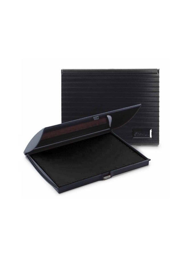 Uimprint Large 5'' x 7'' Felt Rubber Stamp Ink Pad, Black - Image 1