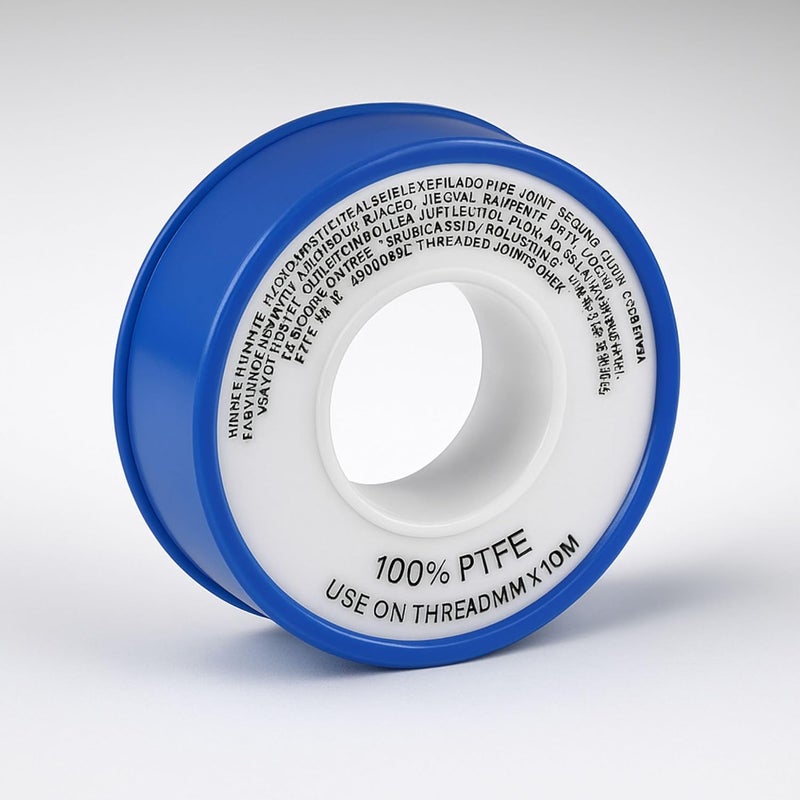 Prem's شريط ختم الخيوط PTFE من FAUCENT / شريط تسرب المياه / شريط تفلون / شريط لختم الأنابيب والتسرب 12 مم × 10 متر (عبوة من 1) - Image 3