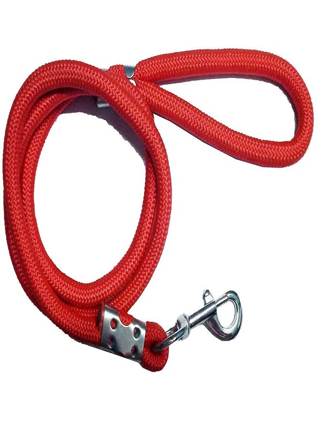 ADB CREATIONS Export Quality Stainless Steel Nylon Dog Choke Collar with Adjustable Buckle Dog Harness and Durable Training Rope Leash Combo | Red XS - Image 4