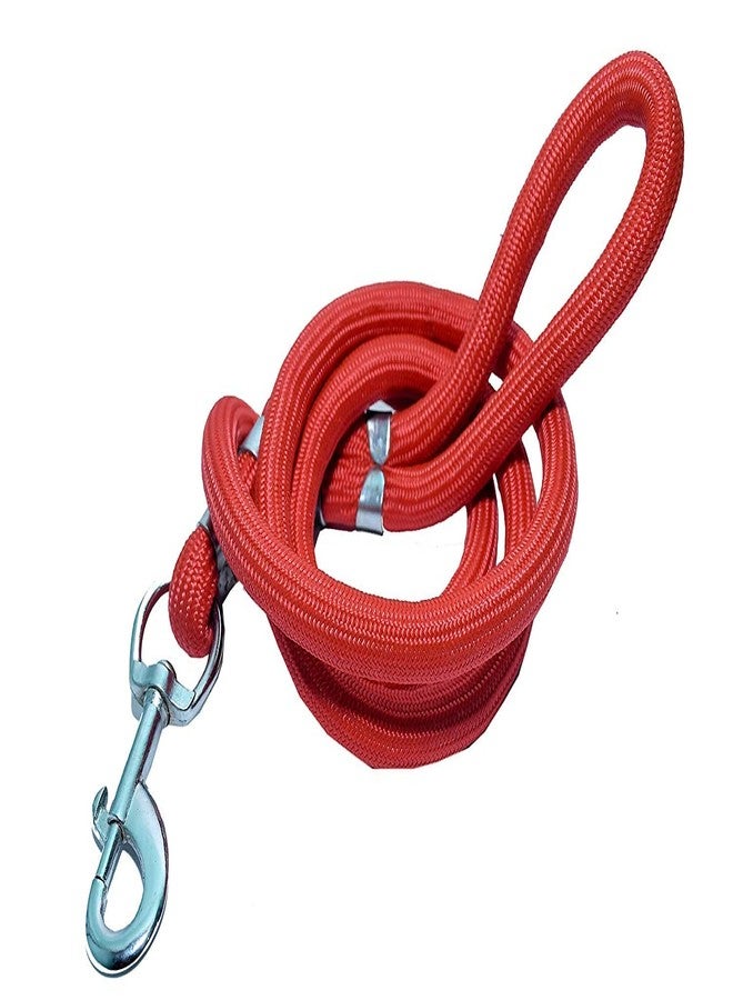 ADB CREATIONS Export Quality Stainless Steel Nylon Dog Choke Collar with Adjustable Buckle Dog Harness and Durable Training Rope Leash Combo | Red XS - Image 5
