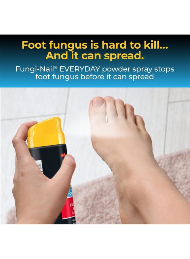 Fungi-Nail بخاخ مسحوق مضاد للفطريات للاستخدام اليومي، يوقف فطريات القدم، يمنع معظم فطريات الرياضيين، يمتص الرطوبة لمكافحة الروائح، خالي من التلك، 4.6 أونصة - Image 4