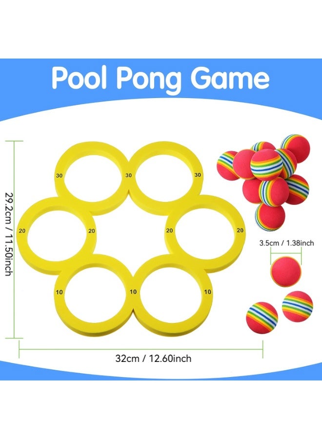 SHABILI Floating Toss Game EVA Pool Toy Set with 10 Colorful Balls for Kids, Boys, Girls & Adults – Lightweight Scoring Rings for Summer Pool Games, Water Sports & Backyard Birthday Fun - Image 5