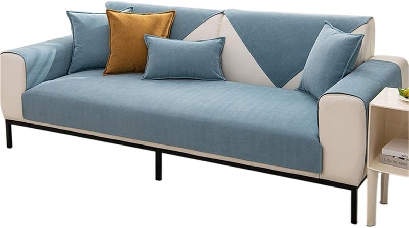 Waterproof Sofa Cushion Cover Textures Universal Non-Slip Couch Towel Protective for Living Room Decoration for Sofa Couch Cushion Covers(Color1,90x120cm-1pc)