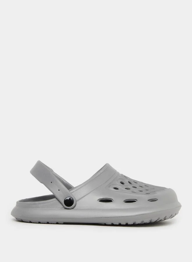 ستايلي Men Grey Slip-On Clogs