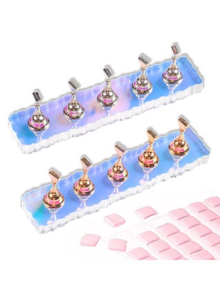 2 Set Nail Stand Aurora Nail Holder For Painting Nail Stand For Press On With 96 Pcs Reusable Sticky Putty Nail Display Stand Nail Hand Practice Magnetic Nail Art Tools For Homes And Salons - pzsku/ZC340134B51673FE6E1F9Z/45/_/1721023622/12eb7b40-4fa5-4b57-bf33-01e08ac0634c
