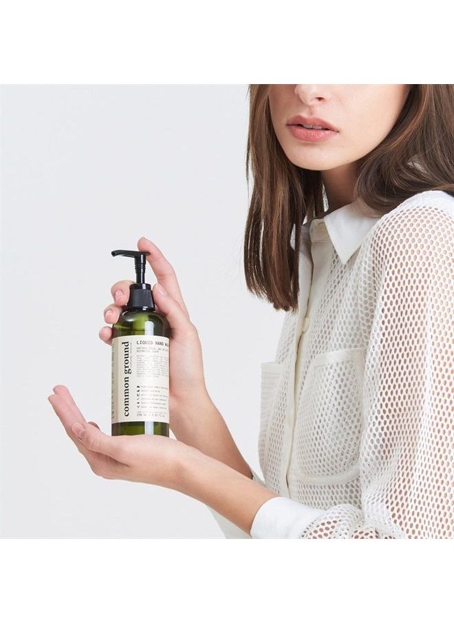 COMMON GROUND - Common Ground All Natural Hand Wash Soap - Paraben & Cruelty Free - Daily - Organic, Vegan, Plant-Based - Botanical Scent & Avocado Oil - For All, Men, Women, Eczema, Sensitive Skin 8.4 Fl Oz (3 Pack) - Image 1