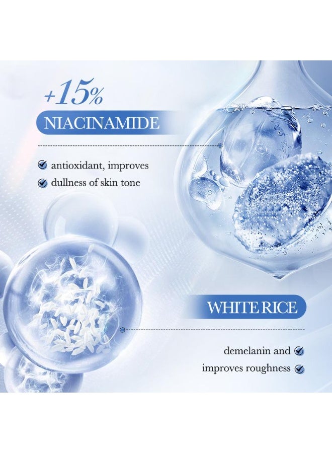 SADOER 50ml White Rice Nicotinamide Serum Moisturizing Facial Skin Care Brightening Lifting and Moisturizing Essence Facial Skin Care White Rice Serum Advance White Rice Skin Beauty Essence - Image 5