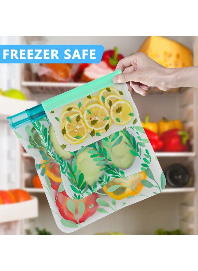 Hndnrxue 24 Pack Dishwasher Safe Reusable Bags Silicone, Leakproof Reusable Freezer Bags for Food Storage, Home Organization, Travel & Make-up, BPA-Free for Salad and Fruit - Image 5