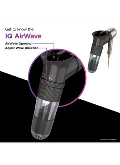 Shark HD100AWA IQ AirWave Attachment for HyperAIR Blow Dryers, Styling Tool, Auto Preset Touchless Waver for Straight and Wavy Hair, Long-Lasting Beach Waves, No Extreme Heat, Slate, Stone  - Image 4