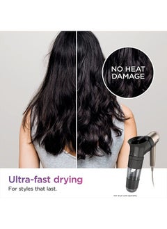 Shark HD100AWA IQ AirWave Attachment for HyperAIR Blow Dryers, Styling Tool, Auto Preset Touchless Waver for Straight and Wavy Hair, Long-Lasting Beach Waves, No Extreme Heat, Slate, Stone  - Image 3