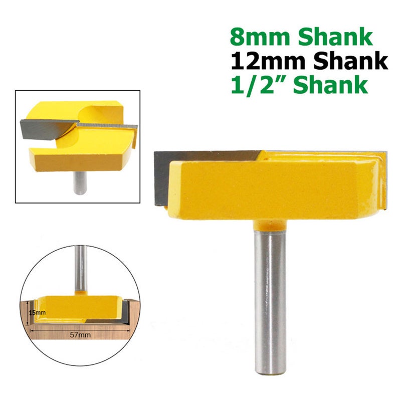 Cleaning Bottom Router Bits with 1/2inch Shank Cutting Diameter for Surface Planing Router Bit - Image 2
