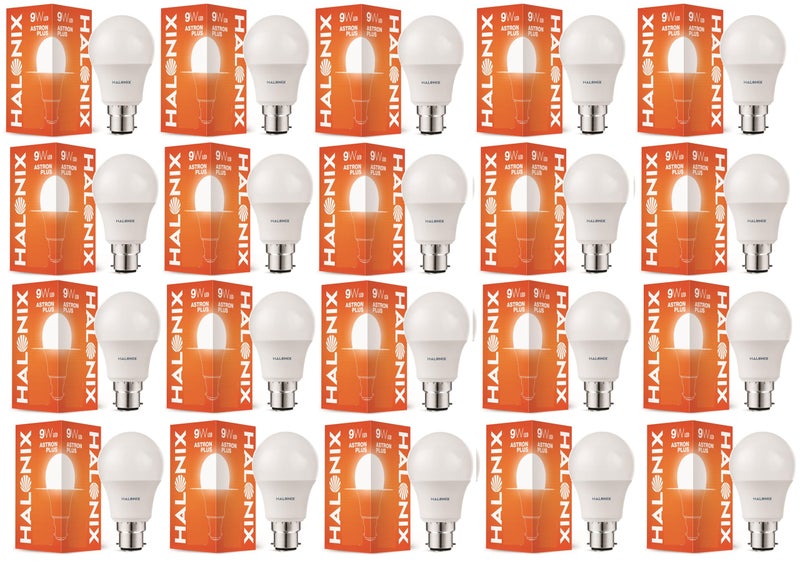 Halonix 9W LED Bulb | LED Bulb 9 watt with B22 Base | 4kV Surge Protection 9 Watt Bulb (Cool Day Light, Pack of 20) - Image 5