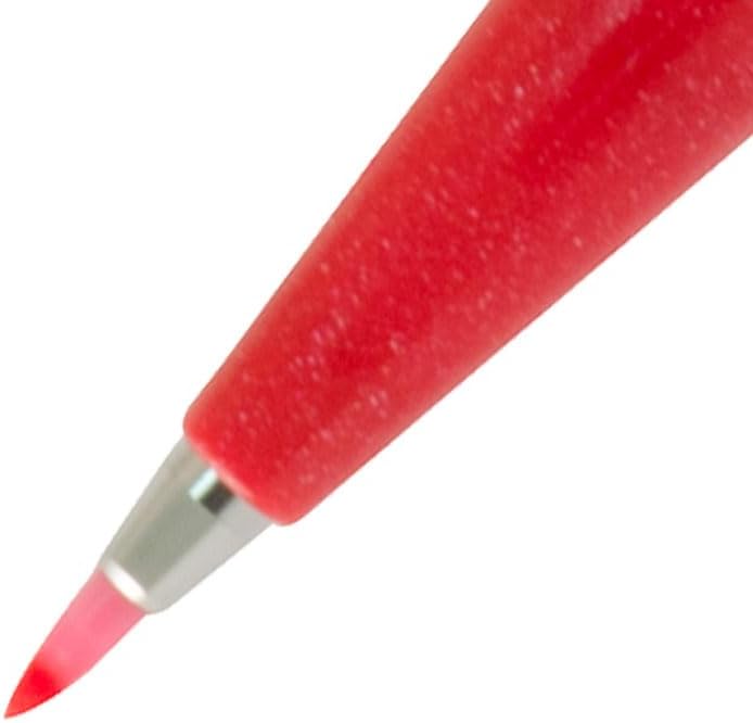 Pentel SES15C Brush Sign Pen Set of 10 - Red - Image 2