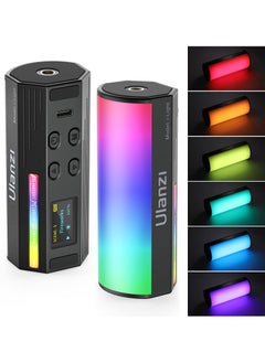 Ulanzi ULANZI Handheld Light Wand, 360° RGB LED Video Light for Photography, 2000mAh Rechargeable Mini Light Stick for Video Shooting, 2500-9000K Dimmable Camera Light w LCD, Support Magnetic Attraction  - Image 1