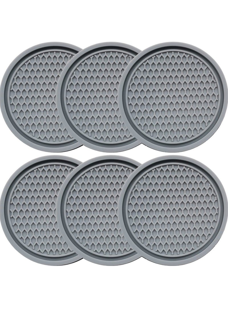 Captaintech 6PCS Car Cup Coaster Accessories 2.75 inch Anti Slip Insert Suitable for Most Interior Accessory - Image 1