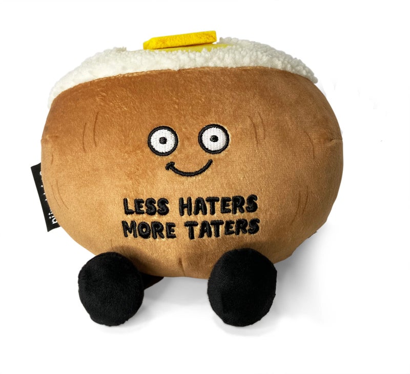 Punchkins Potato Plushie Less Haters More Taters Cute Potato Plush Gift for Potato Lovers Food Plush Toy for Gifting - Image 3