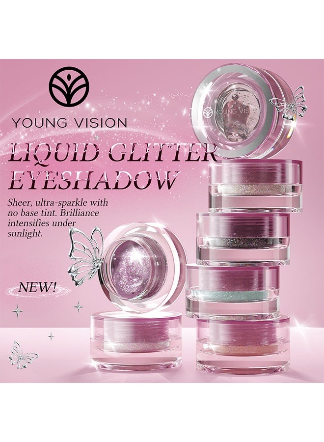 يونج فيجن ظلال العيون السائلة اللامعة، ظلال عيون كريمية مقاومة للون طوال 24 ساعة - ظلال عيون كريمية مطفية ولامعة عالية الصبغة للنساء، برايمر مكياج العيون طويل الأمد بدرجات لونية قابلة للدمج (05) - Image 3