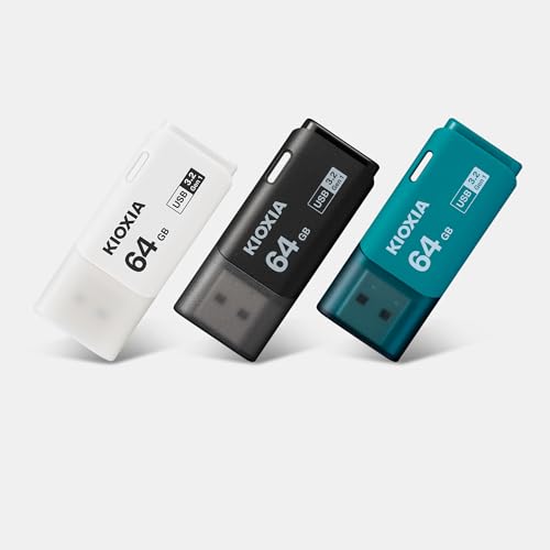 KIOXIA TransMemory U301 64GB USB 3.2 Gen 1 Flash Drive - High-Speed, Compact, Portable Storage Solution with 5-Year Warranty (Black) - Image 3
