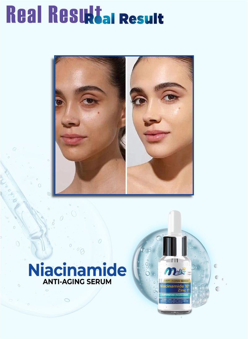 Malika Niacinamide 10% + Zinc 1% Serum 5ml | Vitamin B3 Niacinamide | Niacinamide Serum for Oily Skin | Pore Refine - Image 5