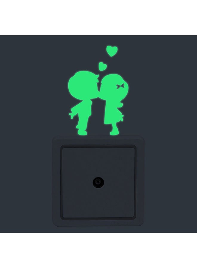 NIBEMINENT New Switch Cartoon Diy Wall Sticker Light Fluorescent Decoration Your Room Green 15.5X15.5cm - Image 4