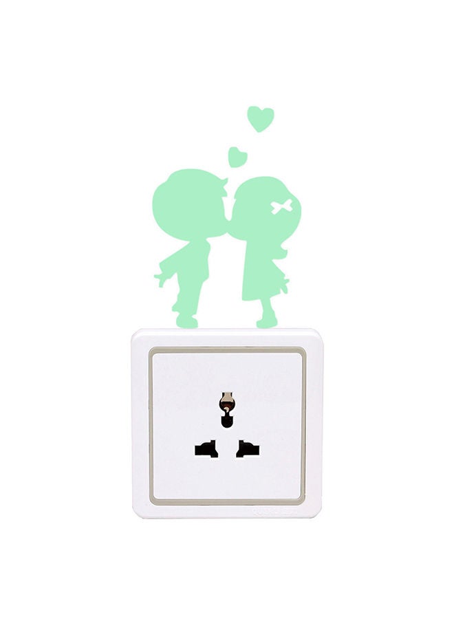 NIBEMINENT New Switch Cartoon Diy Wall Sticker Light Fluorescent Decoration Your Room Green 15.5X15.5cm - Image 2