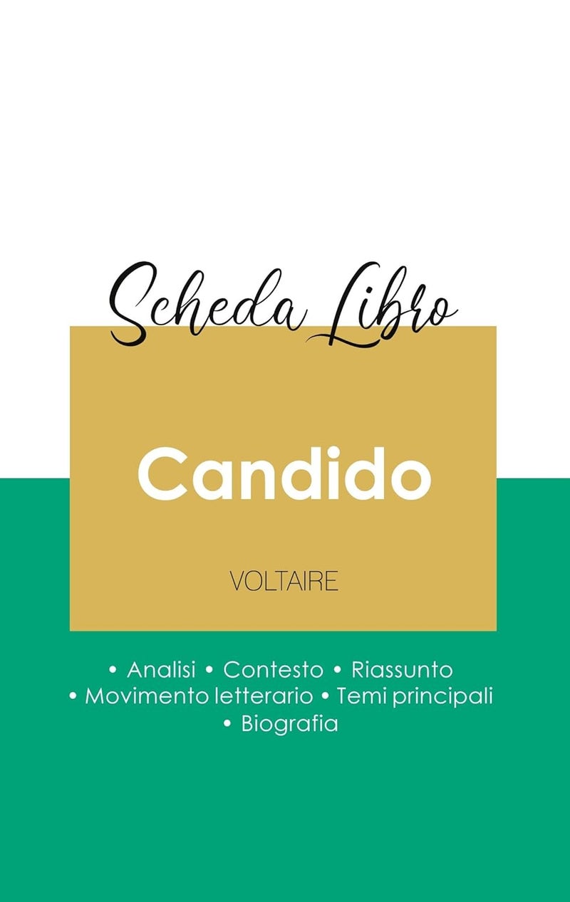 Scheda libro Candido di Voltaire (analisi letteraria di riferimento e riassunto completo) - Image 1