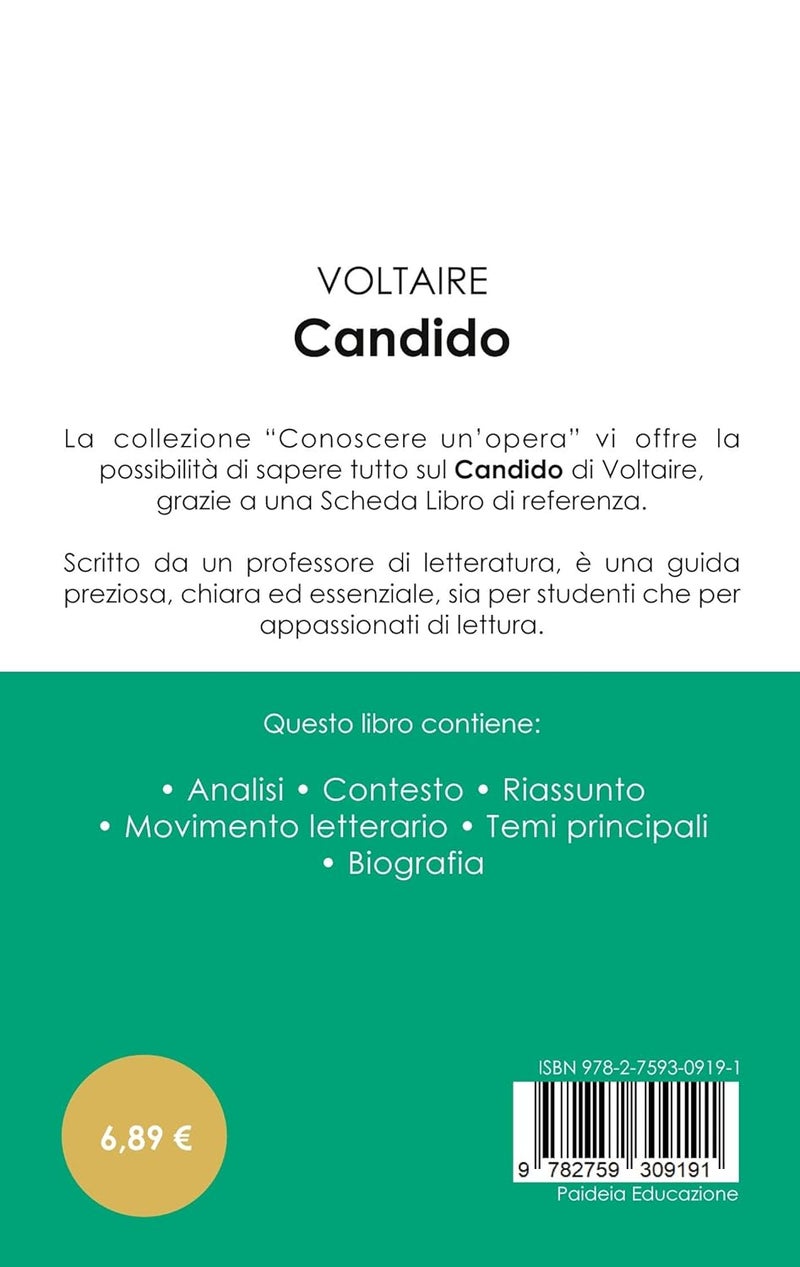 Scheda libro Candido di Voltaire (analisi letteraria di riferimento e riassunto completo) - Image 2