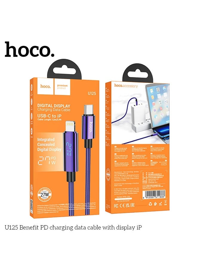hoco. U125 Benefit PD charging data cable with display iP  - Image 5