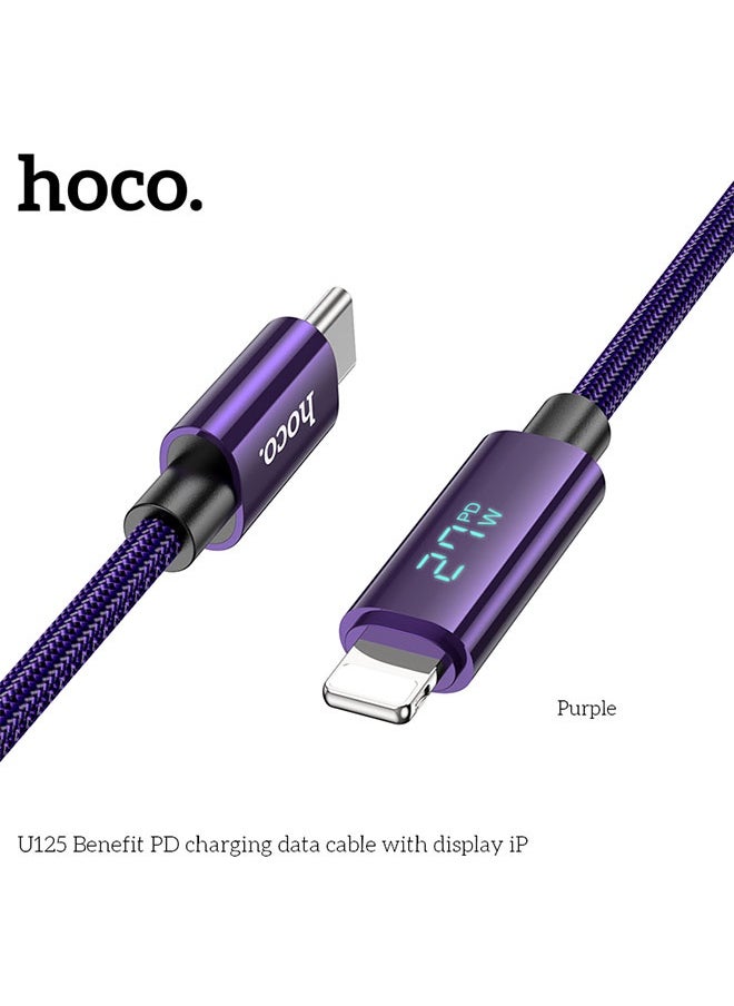 hoco. U125 Benefit PD charging data cable with display iP  - Image 2