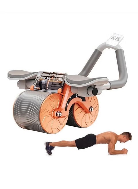 Abdominal muscle exercise bike, elbow support, with mobile holder