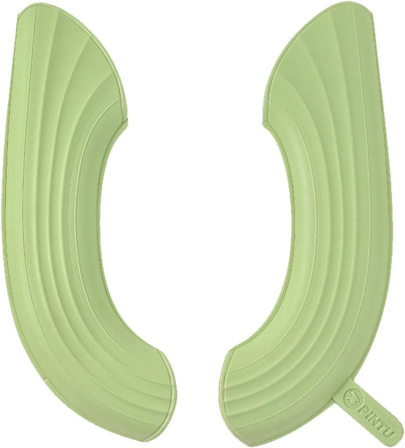 YANMENG Toilet Seat Cover Warmer With Handle, Toilet Seat Cushion With Lift, U-Shaped Scrubbable Wash. (Green 1 Set) - Image 1